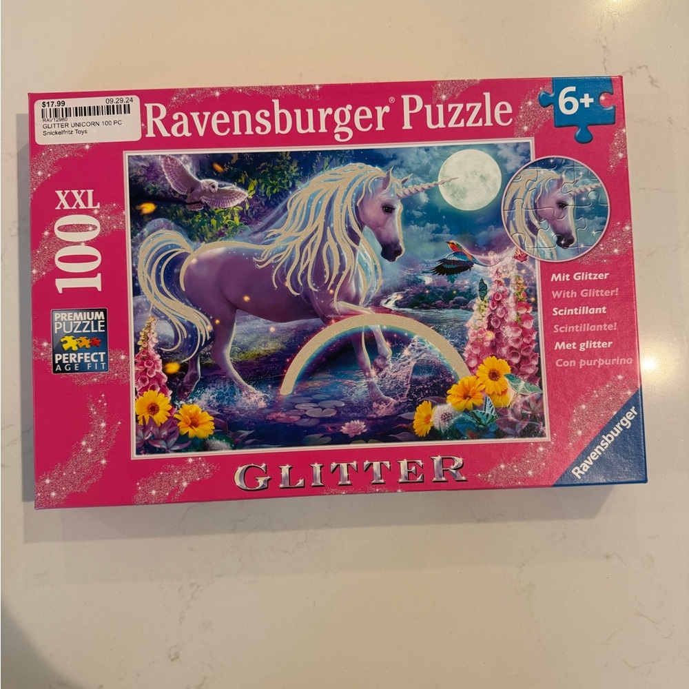 Ravensburger Glitter Unicorn Puzzle - 100 piece